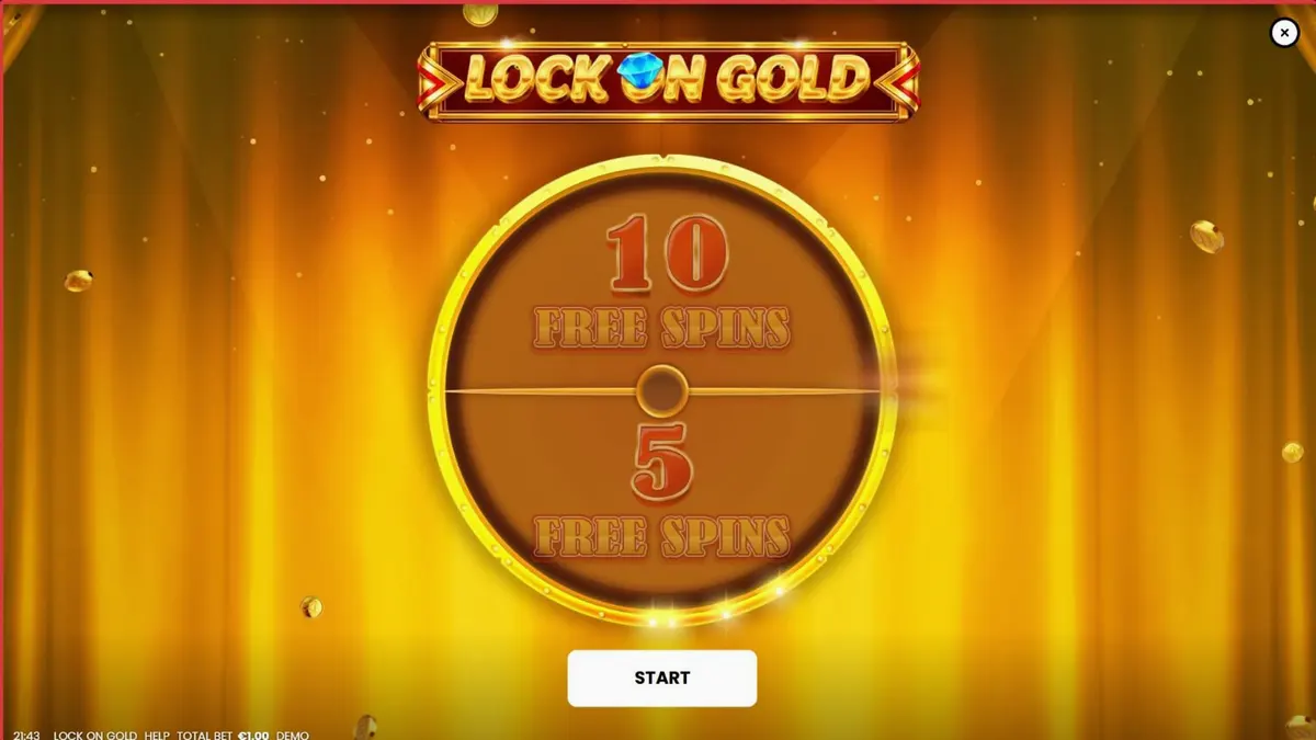 บรรยากาศความหรูหราและวงล้อทองคำในเกมสล็อต Lock On Gold